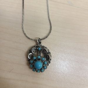 Vintage Silver & Turquoise Necklace